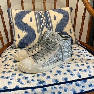 Women’s P448 Skate Glitter High Top Sneakers 38EU